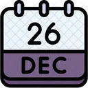 Calendar December Twenty Six Symbol