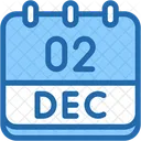 Calendar December Two Icon
