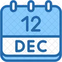 Calendar December Twelve Icon