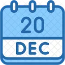 Calendar December Twenty Icon
