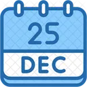 Calendar December Twenty Five Icon