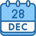 Calendar December Twenty Eight 아이콘