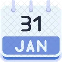 Calendar January Thirty One Icon
