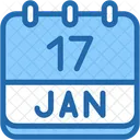 Calendar January Seventeen Icon