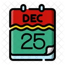 Calendar Christmas Winter Icon