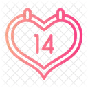 Calendar Love Heart Icon