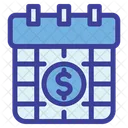 Calendar Dollar Business Icon