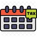 Calendar Tax Payment Icon