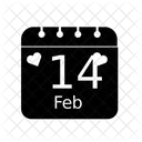 Calendar Love Romantic Icon