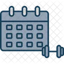 Calendar Gym Calendar Date Icon