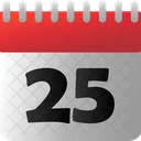 Calendar Date Christmas Icon