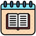 Calendar Time International Literacy Day Icon