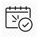 Calendar Check Time Icon
