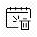 Calendar Delete Time Icon