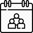 カレンダー、会議、計画 アイコン