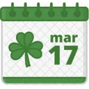 Calendar Saint Patricks Icon