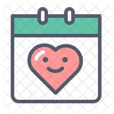 Calendar Valentine Day Heart Icon