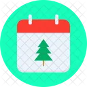 Calendar December Christmas Icon