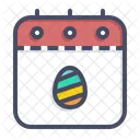 Calendar Date Easter Icon