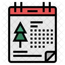 Calendar Christmas Month Christmas Day Icon