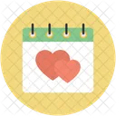 Calendar Month Love Icon