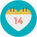Calendar Date Love Icon