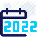 Calendar 2022 Happy New Year Icon