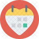 Heart Calendar Wall Icon