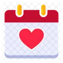 Calendar Romantic Day Icon