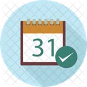 Calendar Checkmark Date Icon
