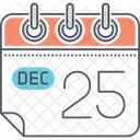 Calendar Dec Twinty Five Icon