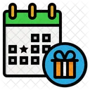 Calendar Birthday Anniversary Icon