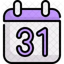 Calendar Time And Date October 31 Icon