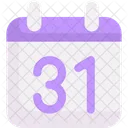 Calendar Time And Date October 31 Icon