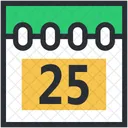 Calendar Christmas Date Icon