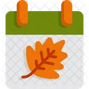 Calendar Autumn Autumnal Icon