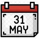 달력 금연의 날 5 월 아이콘