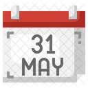 Calendar No Tobacco Day May Icon
