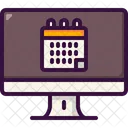Calendar Monitor Virtual Event Icon