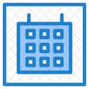 Calendar Wireframe Web Layout Icon