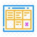 Calendar Task Planning Icon