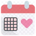 Calendar Love Date Icon