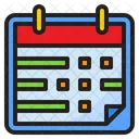 Date Task Planning Icon