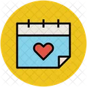 Calendar Heart Love Icon