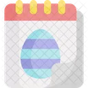 Easter Day Calendar Easter Egg Icon