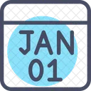 Calendar January New Icon