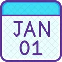 Calendar January New Icon
