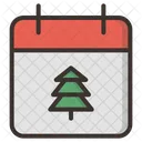 Calendar December Christmas Icon