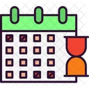 Calendar Deadline Limit Icon
