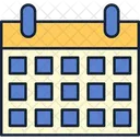 Calendar Back To School Color Back Icon